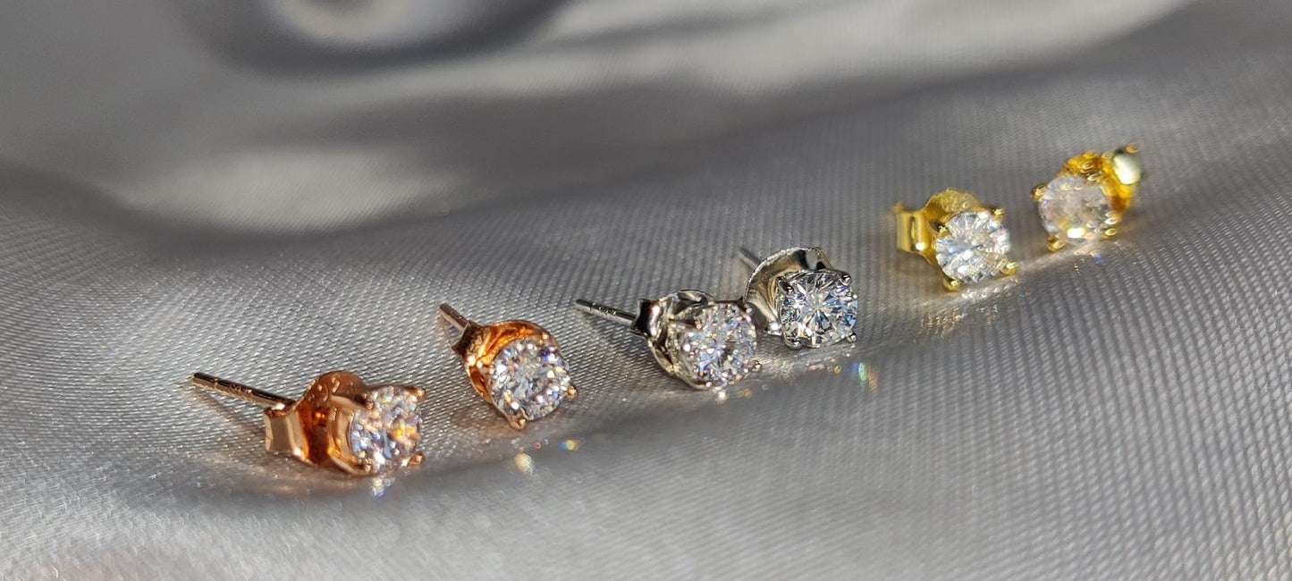 Trine Shine .925 Sterling Silver Earrings