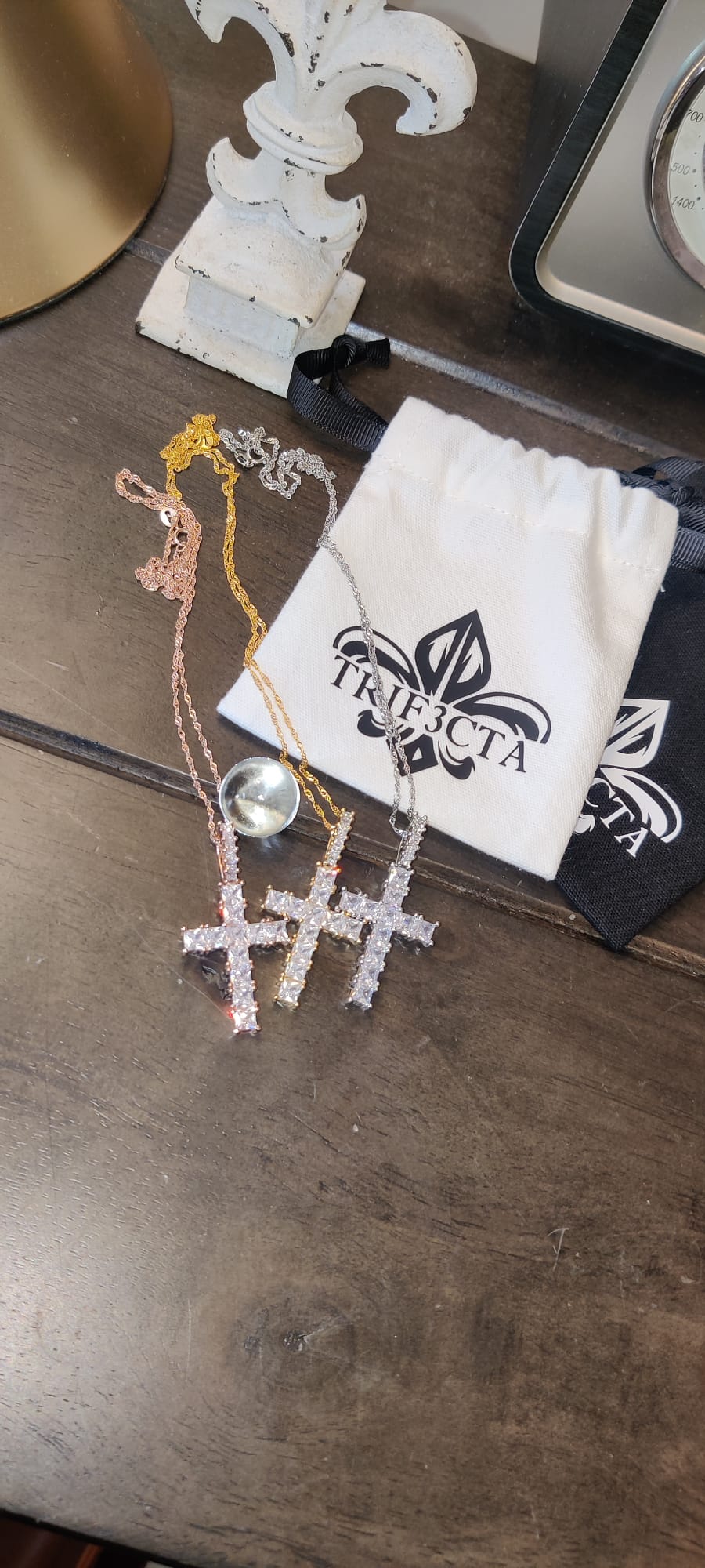 Trinity Cross Necklace